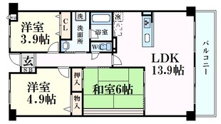 ベレッツァ芦屋Ⅰの物件間取画像